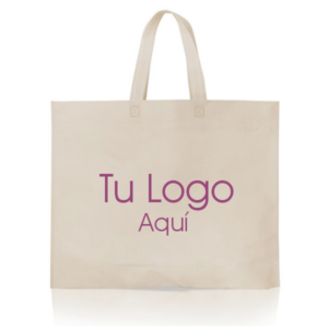 Eco Bolsa 60X50X10 Manija Tiras, Con Impresión